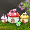 Decorative Mushroom Shape Garden House Miniature